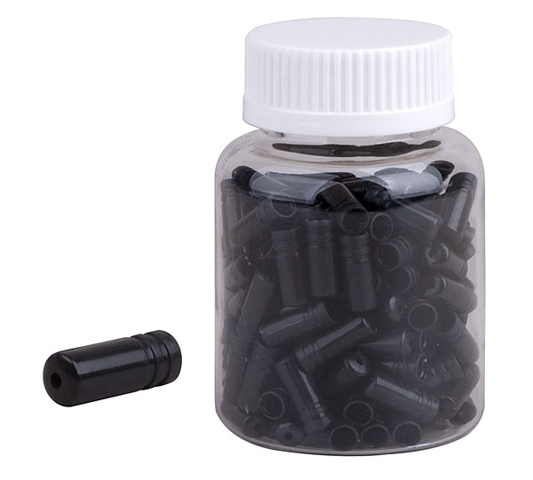 Koncovka bowdenu plast PRO-T 4mm čierna (fľaša 250ks)